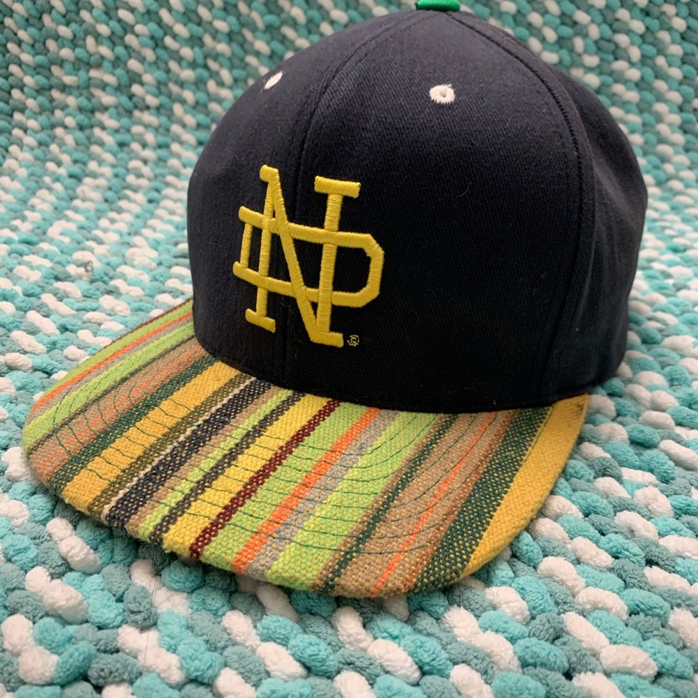 Notre Dame Mutli color Mitchell and Ness flat bill